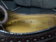 美品 REGAL GEOX B/B2622 26cm レザーシューズ ビジネスシューズ 革靴 本革 ウイングチップ メダリオン ダークブラウン メンズ_画像9