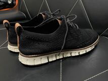 良品 COLE HAAN コールハーン C24948 8.5M≒26cm スニーカー ウイングチップ メダリオン 牛革 グランドOS ブラック メンズ カジュアル 春_画像5