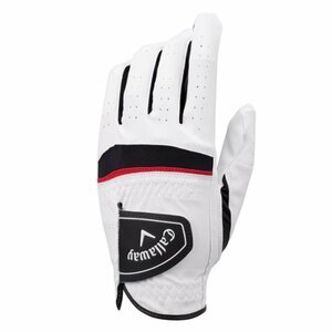 * free shipping Callaway Callaway War bird Golf glove Warbird Glove left hand white 21. soft synthetic leather box less .