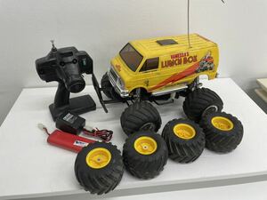 TAMIYA タミヤ ランチボックス LUNCH BOX 電動RC VANESSA タイヤ/バッテリー/充電器/送信機付 TTU-03 動作未確認 部品取り ジャンク 現状品