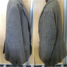 ＊J.PRESS ジェイプレス 日本製 ウール？ ツイード チェック ジャケット ブレザー WOOL テーラード グレー系 シングル 3B_画像6