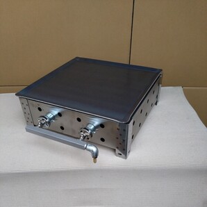 ワイド 450mm コンパクト 少スペース 鉄板焼き グリラー プロパンガス用 卓上 厨房機器 焼台 LPガス グリドル 送料無料 BBQ祭