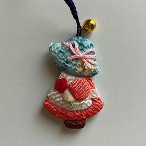 ちりめん細工 ハンドメイド ストラップ 女の子