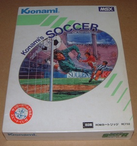 即決【MSX】コナミのサッカー（箱・説明書付き）【Konami】