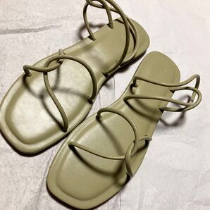 crisp サンダル フラットシューズ シューズ スリッパ スリッポン ミュール 海 美品