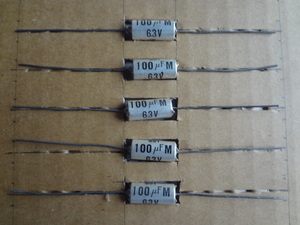 富士通製タンタルコン (100uF M　/ 6.3V)　5個セット