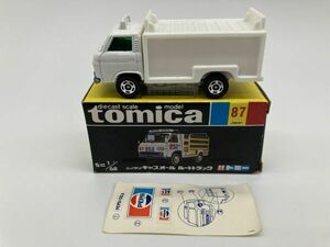 Ｂ1-013トミカ 黒箱 トミー TOMY TOMICA ミニカー 保管品 日本製 NO.87 ニッサン キャブ オール ルートトラック ペプシ