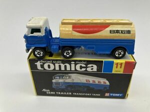 B1-348 トミカ 黒箱 トミー TOMY TOMICA ミニカー 保管品 日本製 NO．11日野 セミトレーラー トランスポートタンク HINO 日本石油