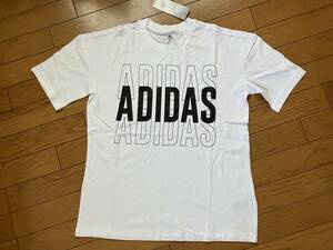 ♪新品タグ付 アディダスadidas リピートアディダスロゴ オーバーサイズ 半袖Tシャツ 定価3,990円 М