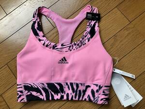 ♪新品タグ付 adidas アディダス ミディアムサポートグラフィックブラ 定価6,270円 MB ランニング ヨガ ダンス エクササイズ　スポーツブラ