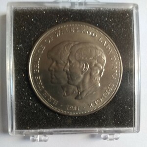 外国貨幣(英国チャールズ皇太子殿下ご成婚記念クラウン貨・1981年)