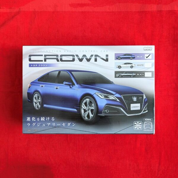 【未開封♪】ラジコン TOYOTA CROWN ラジコンカー ブルー トヨタ クラウン ラグジュアリーセダン プライズ