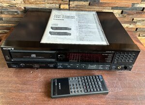 美品 SONY CDP-228ESD CDデッキ リモコン・取説付き 動作良好