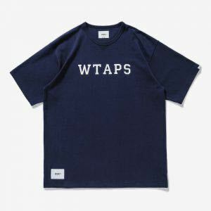 WTAPS 21SS COLLEGE / SS / COTTON NAVY L