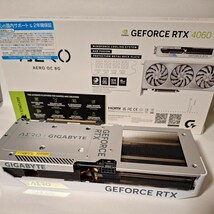 GIGABYTE　GEFORCE RTX 4060 Ti AERO OC 8G　中古美品　白い グラボ　白　4060ti　ギカバイト_画像2