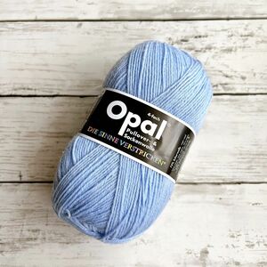 毛糸 Opal-オパール- 単色 4ply/4本撚り 100g 2020年限定カラー 9932.スカイブルー (M) _b1j 