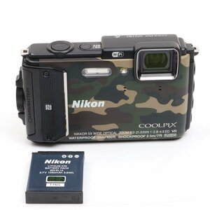 デジタルカメラ　Nikon デジタルカメラ COOLPIX AW130 カムフラージュグリーン