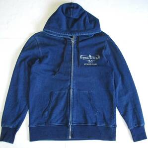 WING ROCK WINGROCK インディゴ染め スウェット ジップ パーカー L ウイングロック SWEAT ZIP PARKAの画像2