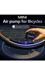 CYCLAMI小型 自転車 空気入れ 携帯 電動空気入れ 電動 軽量 自動 電動ポンプ 仏式 米式 バルブ対応 充電式 カバー付き ロードバイク _画像2