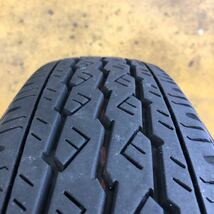 中古スチールホイール 14インチ 5J ET約+40 PCD100 4穴/ブリヂストンV600 155/80R14 2022年製 4本セット 9〜8分山_画像6