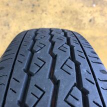 中古スチールホイール 14インチ 5J ET約+40 PCD100 4穴/ブリヂストンV600 155/80R14 2022年製 4本セット 9〜8分山_画像5