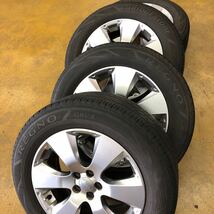 中古スバル アウトバック純正17インチアルミ+ブリヂストン レグノ GRVⅡ 225/60R17 8〜7分山程度 美品 REGNO_画像10