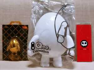  new goods unopened Qee collection Figure EGG jumbo figure limitation version white + key chain collection silver egTOY2R