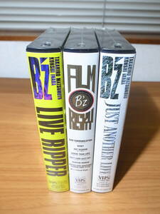 【未開封】B’z ★ VHSビデオソフト3本セット JUST ANOTHER LIFE / FILM RISKY / LIVE RIPPER