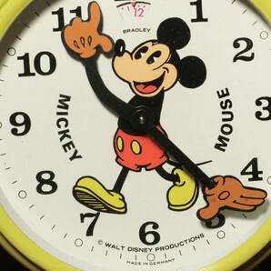1960年代BRADLEY社ドイツ製ビンテージ目覚まし時計『パイカット ミッキーマウス MICKEY MOUSE』ディズニー /ディスプレイ/古着屋の画像3