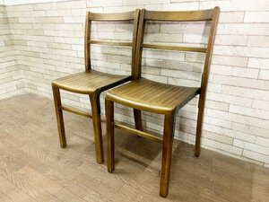 knot antiques ノットアンティークス イオ2チェア ダイニングチェア 食卓椅子 2脚セット ナチュラル 北欧スタイル 定価5.2万(C)(貝316)