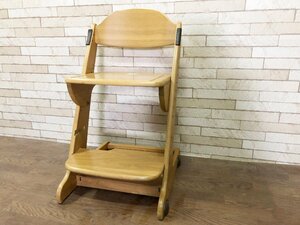 ITOKI 　イトーキ　学習用椅子　学習チェア　キャスター付き　天然木　ナチュラル　KM48-88