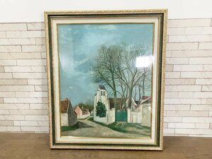 Art hand Auction M.Potal Landscape Oil Painting BELLEFONTAINE France Frame Decoration Art Frame Size 81cm x 96cm, Artwork, Painting, others