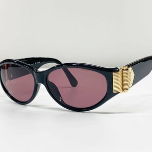 イヴサンローラン YVES SAINT LAURENT YSL サングラス 31-6509 ブラック レディース ヴィンテージ UV 日本製 sunglasses カラーレンズの画像1
