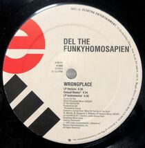 レア シュリンク 1994 Del The Funky Homosapien / Wrongplace / The Undisputed Champs Feat Q-Tip Original US 12 Elektra 0-66241 絶版_画像3
