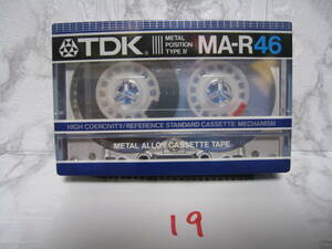 NO.19　未開封　TDK MA-R 46 TYPE IV メタル カセットテープ