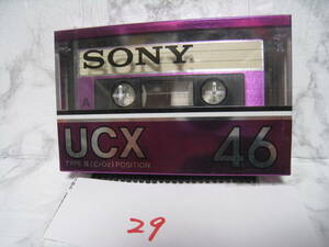 NO.29 unopened SONY UCX 46 Type-Ⅱ(CrO2) high position cassette tape 