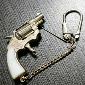 ★レトロ☆GUN★珍品 火薬玉鉄砲 キーホルダー TRUENO Redondo キーチェーン ピストル 銃当時物 現状渡 スペイン製 昭和レトロの画像1