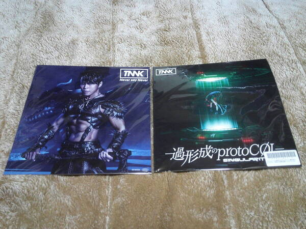 西川貴教「SINGularity- Ⅱ-過形成のprotoCOL」「Never say Never」メガジャケット2枚セット 検:T.M.Revolution