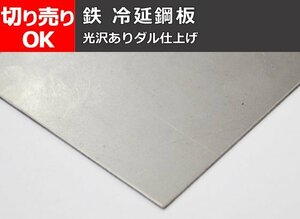 鉄 冷間圧延鋼板(光沢あり品)(0.8～3.2mm厚) 寸法 切り売り 小口 販売販売 F10