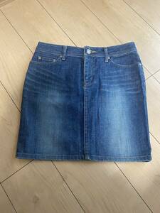  Denim knees height skirt miniskirt 38 size used home for 