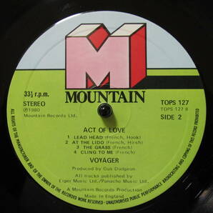 VOYAGER/Act Of Love（UK：Mountain TOPS 127）'80 ☆デザイン：Hipgnosis☆の画像4