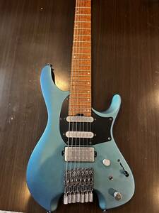 Ibanez Q547 BMM Blue Chameleon Metallic Matte アイバニーズ 7弦ギター　ヘッドレス