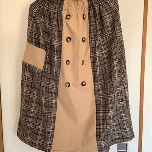 チェックスカート