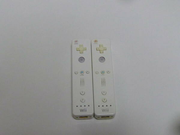 R042【送料無料 即日発送 動作確認済】Wii リモコン2個セット 任天堂 純正 RVL-003 シロ　白　ホワイト　 コントローラー