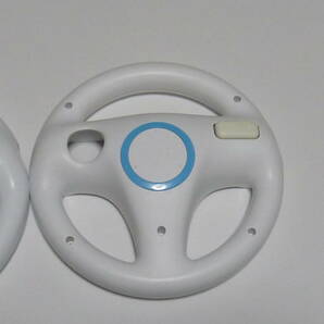 HD025【送料無料 即日発送 動作確認済】Wii ハンドル 2個セット 任天堂 純正 白 マリオカート ステアリング の画像3