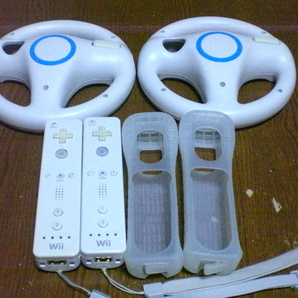 HRJ088【送料無料 即日配送 動作確認済】Wii マリオカート ハンドル リモコン ジャケット ストラップ2個セット 任天堂 Nintendoの画像1