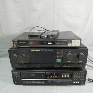 563/8　195889　SONY　PT-V77　CDP-333 ES D　marantz　PM-64　ソニー　マランツ　アンプ　CDプレーヤー　セット　まとめて