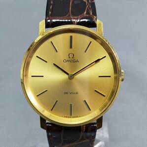 563/8 193973 OMEGA DE VILLE オメガ メンズ 腕時計 ゴールドカラー デビル Ω 手巻きの画像1