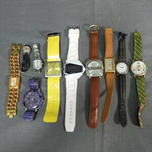 563/15　GJ60298　腕時計　10本　まとめて　総重量：380ｇ　GUESS　SEIKO　CITIZENなど　メンズ　レディース　QUARTZ　手巻き　セット