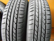 ET5196 鉄ホイール MAXTREK MAXIMUS M1 155/65R14 4本セット バリ山 4.5J 100 2021年製タイヤ_画像4